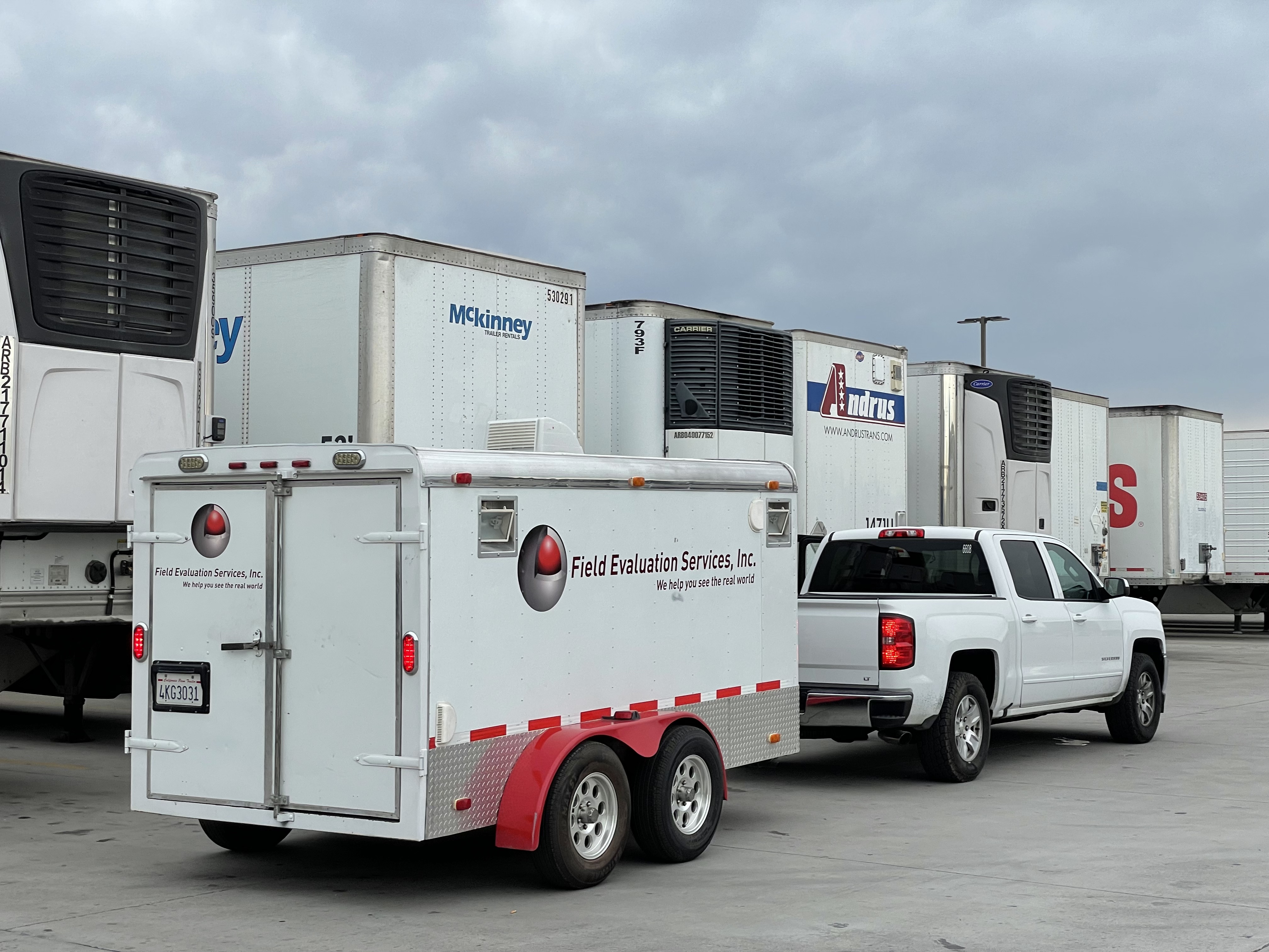 Remote Support Unit supporting trailer and TBR tire field testing program